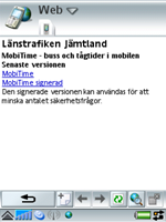 Installera MobiTime steg 2.
