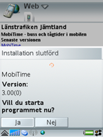 Installera MobiTime steg 5.