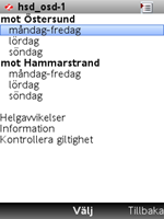 Använda tabeller i mobil 4.