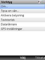 Inställningar och verktyg 2.