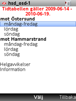 Kommande tabells giltighet visas i tabellens huvud.
